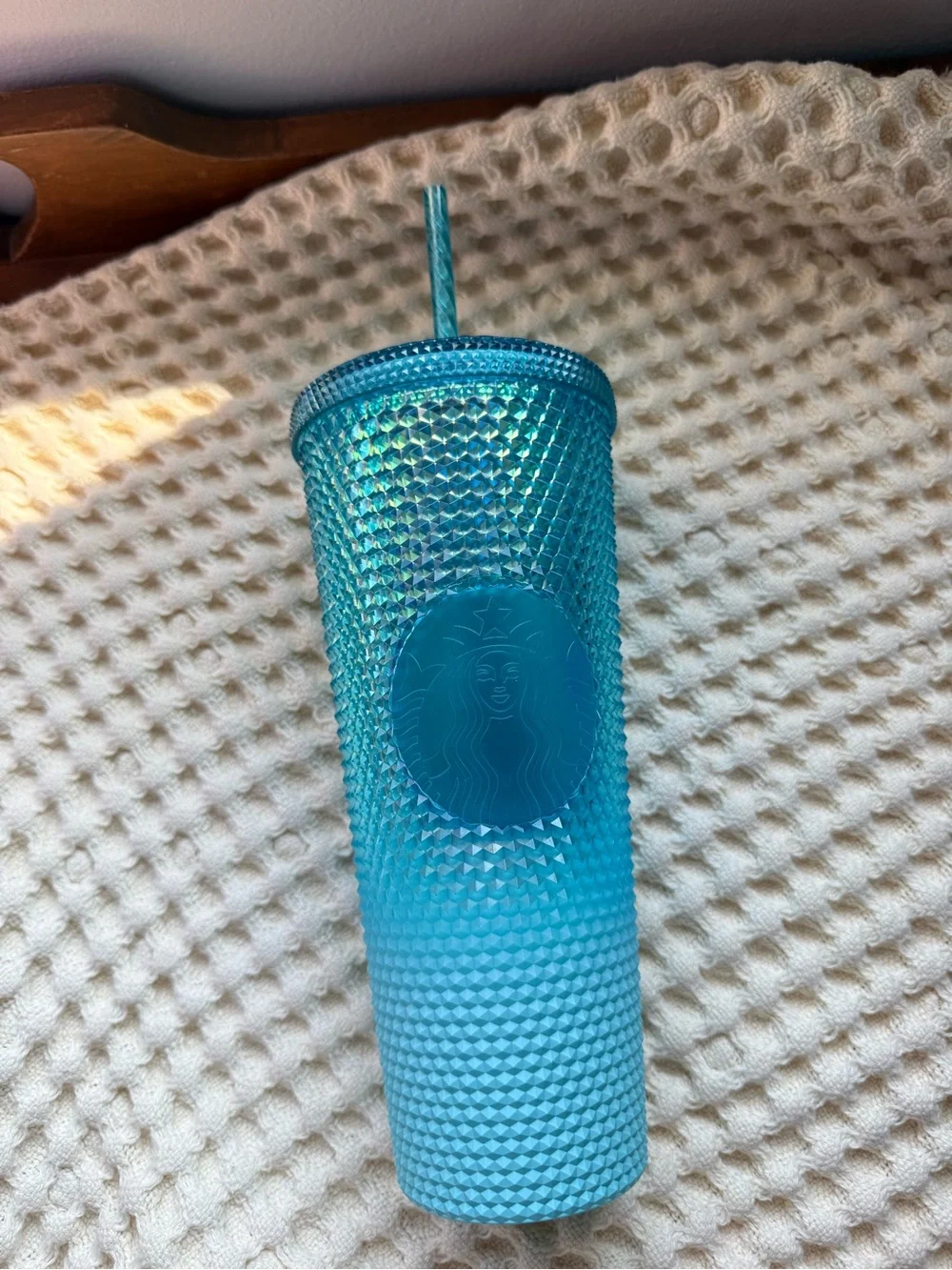 Starbucks Textured Turquoise 24oz Studded Tumbler